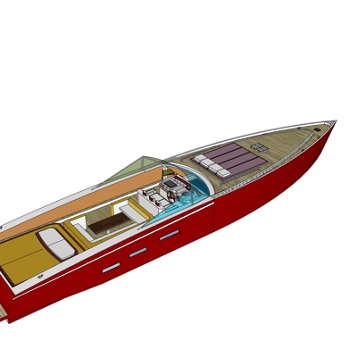 现代海船免费su模型(1)