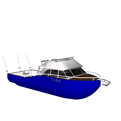 现代海船免费su模型(1)