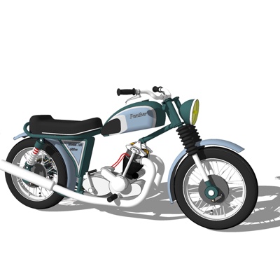 现代摩托车su模型(1)