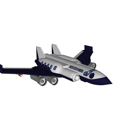 现代小型客机免费su模型(1)