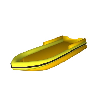 现代小型皮艇免费su模型(1)
