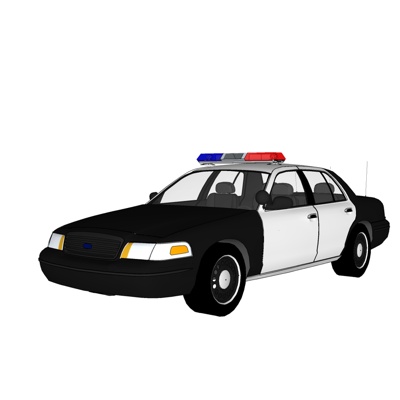 现代警车免费su模型(1)