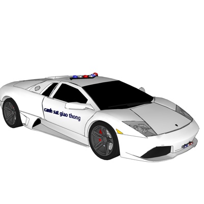 现代警车免费su模型(1)
