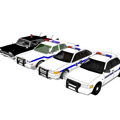 现代警车免费su模型(1)