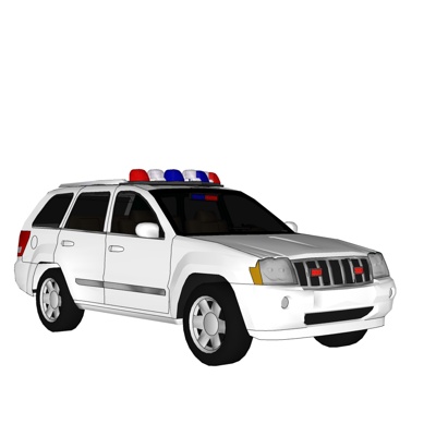 现代警车免费su模型(1)