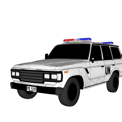 现代警车免费su模型(1)