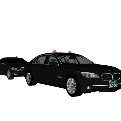 现代警车免费su模型(1)
