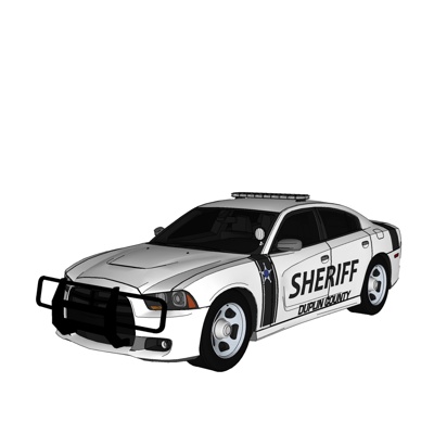 现代警车免费su模型(1)