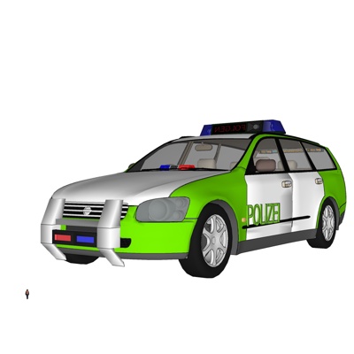 现代警车免费su模型(1)