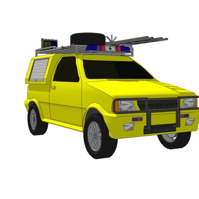 现代越野车免费su模型(1)