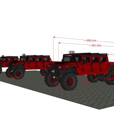 现代越野车免费su模型(1)