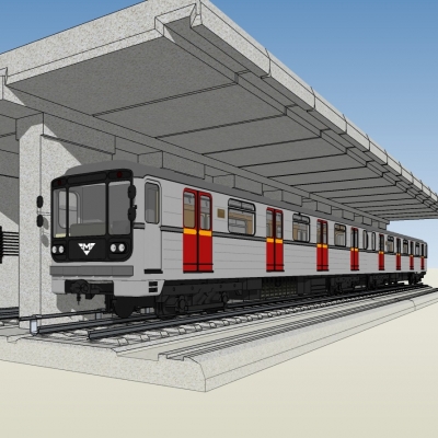 现代地铁免费su模型(1)