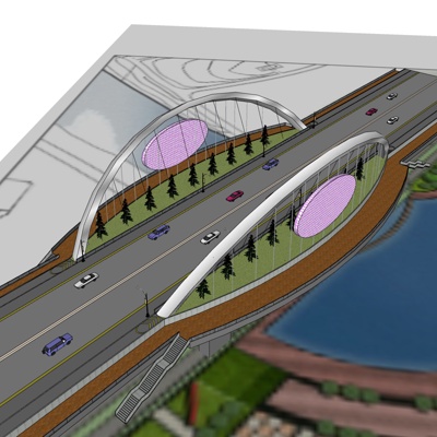 现代公路免费su模型(1)