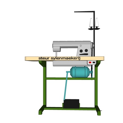现代缝纫机免费su模型(1)