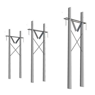 工业风电线杆免费su模型(1)