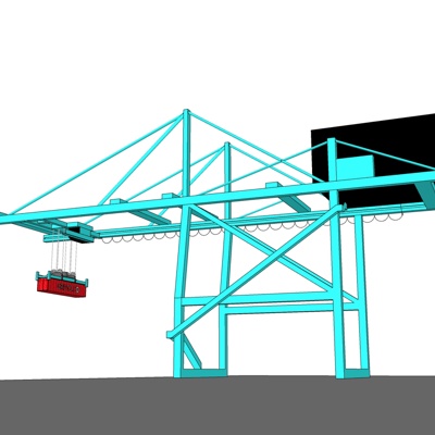 现代起重机免费su模型(1)