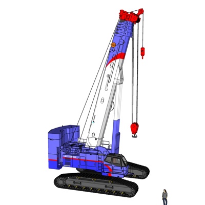 现代塔吊式起重机免费su模型(1)