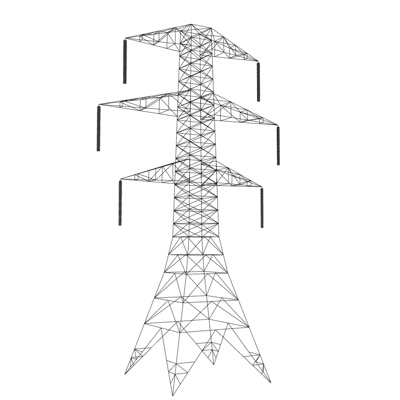 工业风电线杆免费su模型