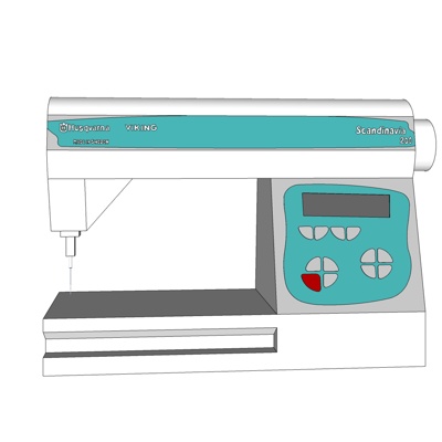 现代缝纫机免费su模型(1)