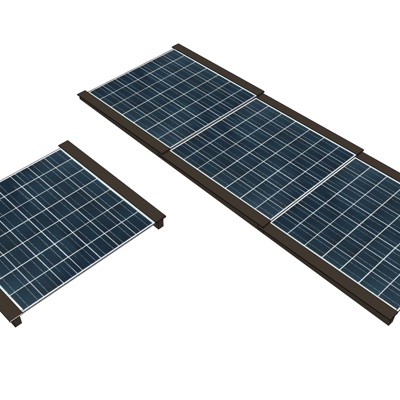 现代太阳能板免费su模型(1)