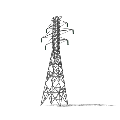 工业风高压塔免费su模型(1)