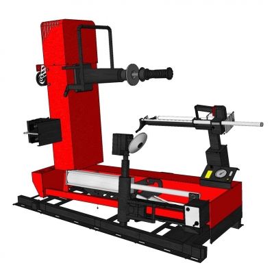 现代轮胎拆装机免费su模型(1)
