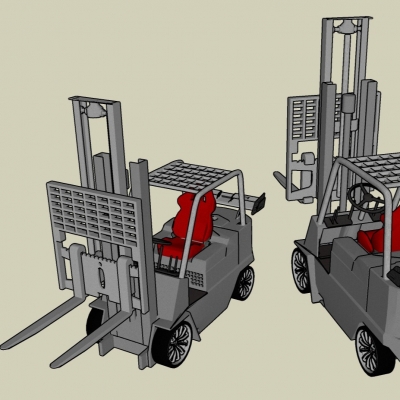 现代叉车免费su模型(1)