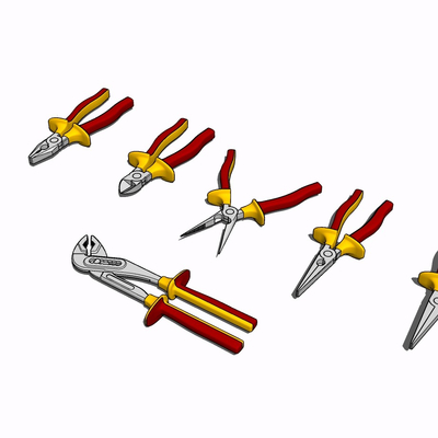 现代尖嘴钳免费su模型(1)