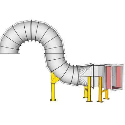 现代排风设备免费su模型(1)