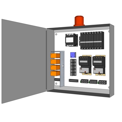现代配电箱免费su模型(1)