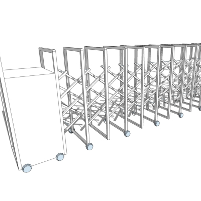 现代电动伸缩门免费su模型(1)