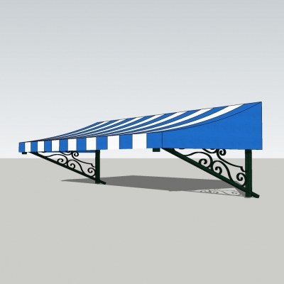 现代雨棚免费su模型(1)