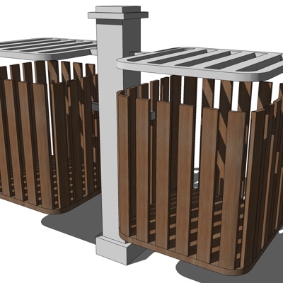 现代垃圾桶免费su模型(1)