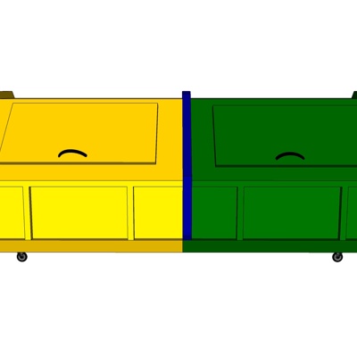 现代大型垃圾桶免费su模型(1)