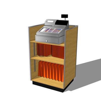 现代收银台免费su模型(1)