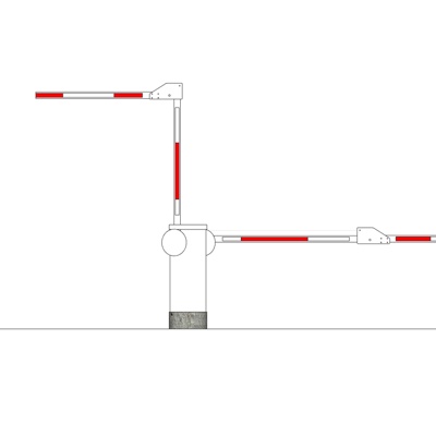 现代拦车杆免费su模型(1)