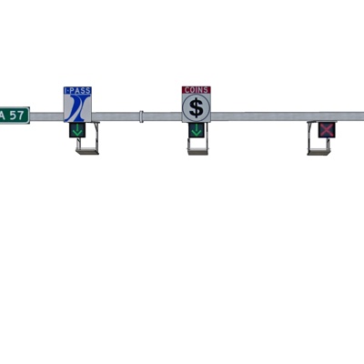 现代交通指示牌免费su模型(1)