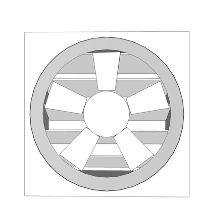 现代排气扇免费su模型(1)