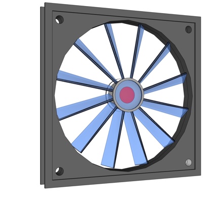 现代排气扇免费su模型(1)