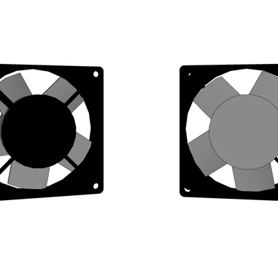 现代排气扇免费su模型(1)