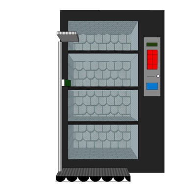 现代自动售卖机免费su模型(1)