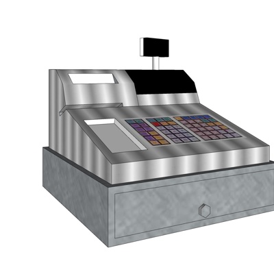 现代收银机免费su模型(1)