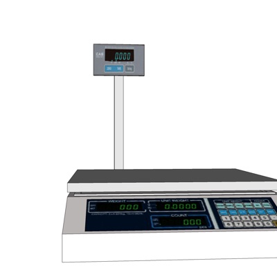 现代超市称重机免费su模型(1)