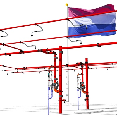 现代消防管道免费su模型(1)