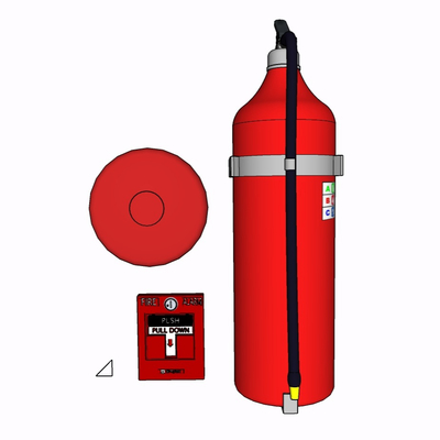 现代消防器免费su模型