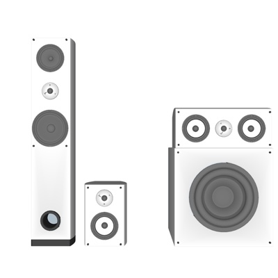 现代音响设备免费su模型(1)