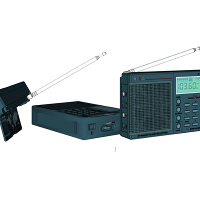 现代收音机组合免费su模型(1)