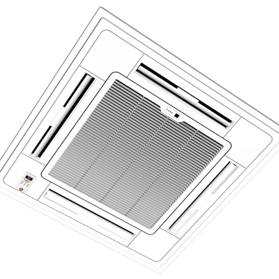 现代中央空调免费su模型(1)