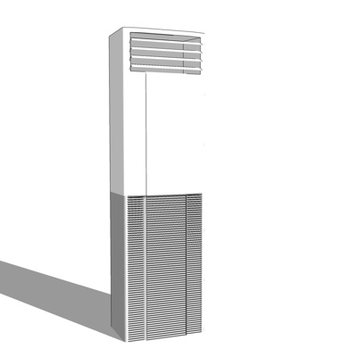 现代柜式空调免费su模型(1)