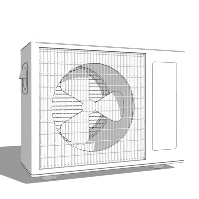 现代空调外机免费su模型(1)